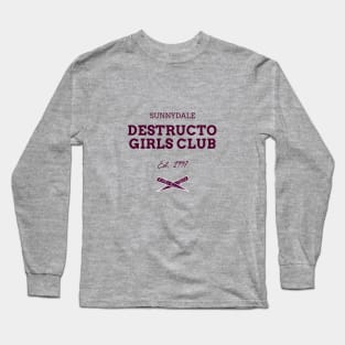 Sunnydale Destructo Girls Club Btvs Long Sleeve T-Shirt